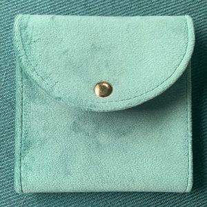 Turquoise velvet earring holder